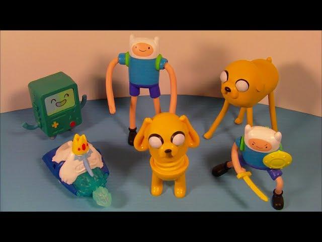 2014 ADVENTURE TIME SET OF 6 McDONALD'S HAPPY MEAL COLLECTORS VIDEO REVIEW