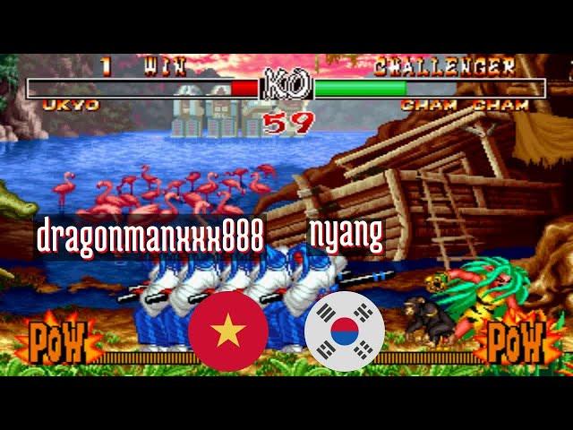 FT5 @samsho2: dragonmanxxx888 (VN) vs nyang (KR) [Samurai Shodown II Fightcade] Apr 26