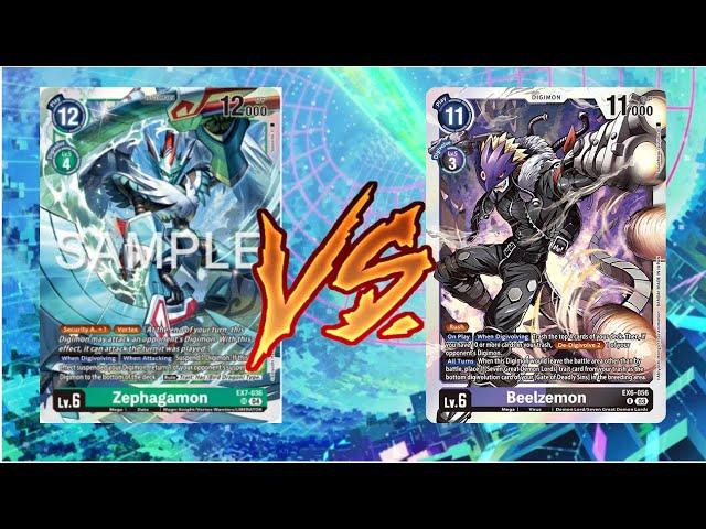 Zephagamon VS Beelzemon EX07 (DIGIMON TCG)