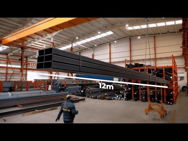 PICKING SYSTEM FOR LONG MATERIAL profiles – Steel storage rack solution – 12M material