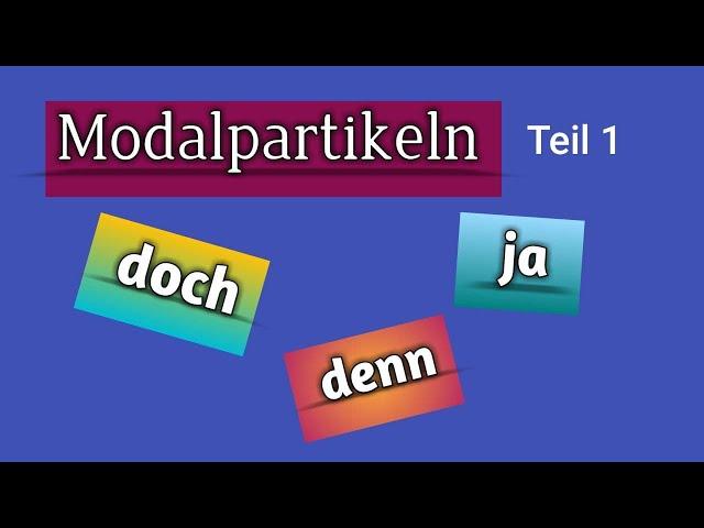 Modalpartikeln  1