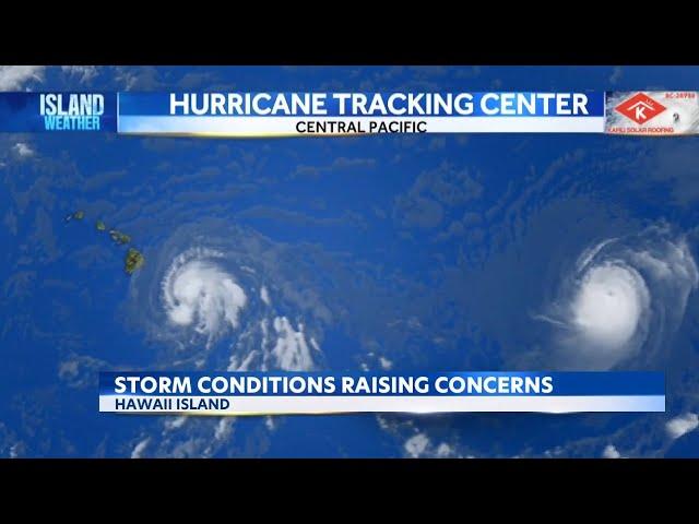 Hawaii Island contending with heavy rains, flooding & utility issues due to Hone