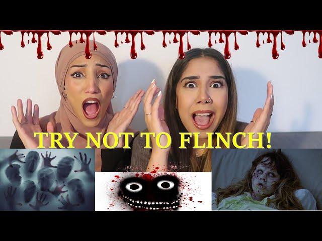 TRY NOT TO FLINCH CHALLENGE l JUMPSCARE l HORROR