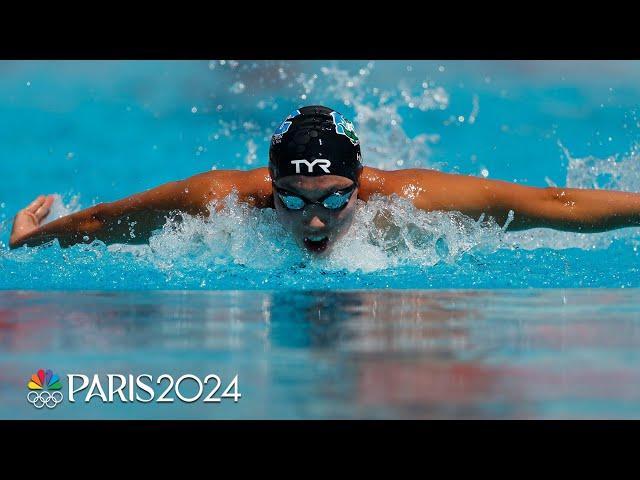 Torri Huske nearly sets world record in 100m butterfly at Pro Swim Series San Antonio | NBC Sports