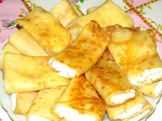Tasty - Crepes with curd cheese Pancakes