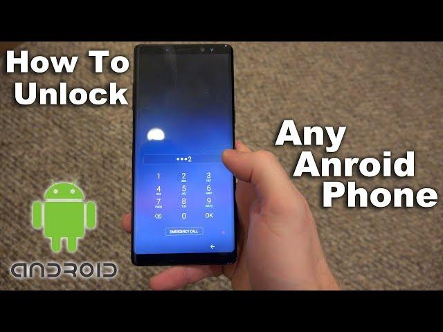 How To Unlock Android From Password/Passcode Tutorial!