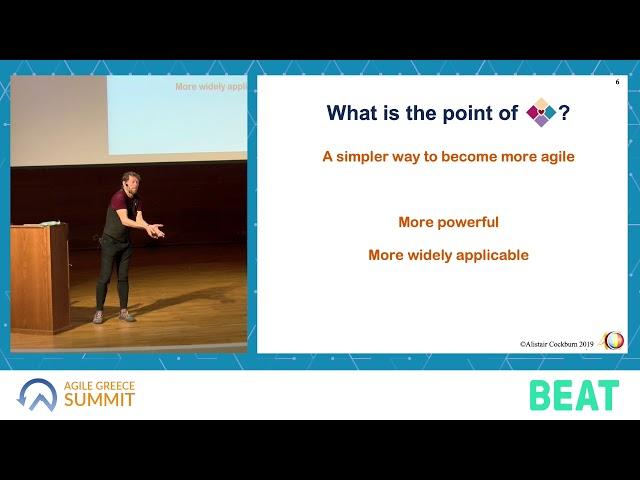 Agile Greece Summit 2019 - Applying the Heart of Agile - Opening Keynote by Alistair Cockburn