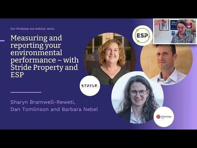 Measuring and reporting your environmental performance - Webinar with Stride and ESP (BraveGen)