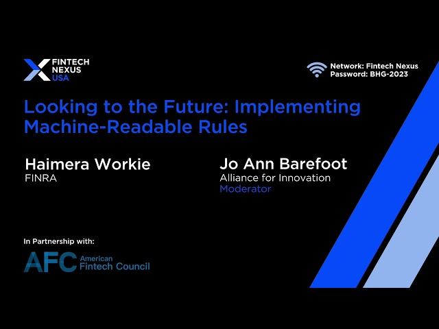 Looking to the Future: Implementing Machine Readable Rules