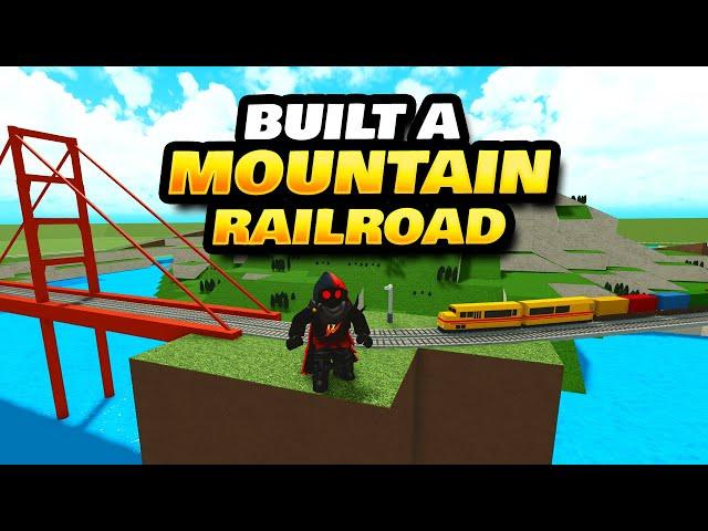 Built a Mountain Railroad in Itty Bitty Railway Roblox