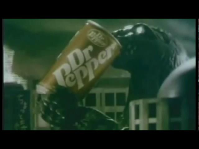 GODZILLA vs DR PEPPER - 80s commercial - UFO CULT VHS