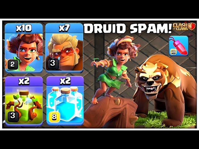 Best Th15 Attack Strategy | Th15 Druid Root Rider Attack Strategy (Clash of Clans)