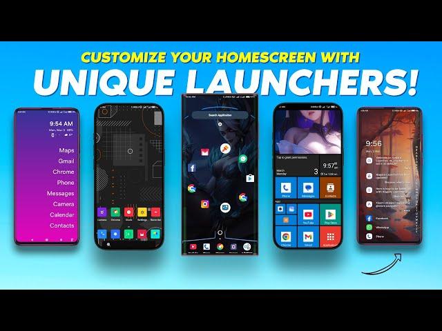 Top 5 Unique Android Launchers in 2025 | Best Customization & Minimalist Setups!