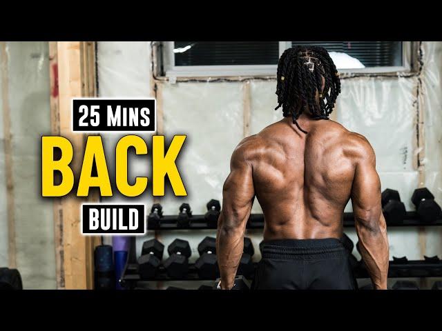 25 Minutes Big Back Workout With Dumbbells | Build Muscle 12