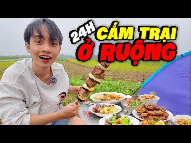 2Cá Thử Thách 24h Cắm Trại Ngoài Ruộng