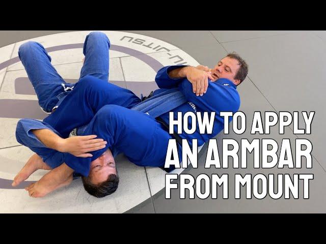 BJJ For Beginners: How to Apply an Armbar from Mount Position