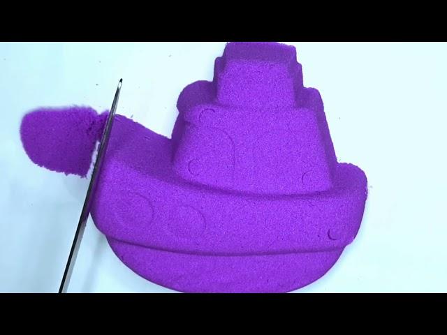 Kinetic sand cutting|very satisfying video|Asmr sand cutting|sleeping sound|sandisfying|Cruncy||