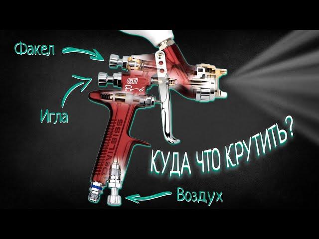 Как настроить любой краскопульт  Инструкция для начинающих