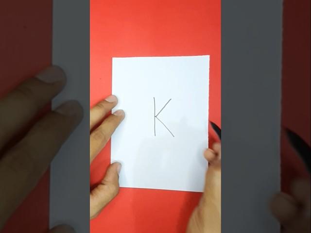 Turn Letter K into a Parrot  easy drawing ️  #art #shorts #parrot