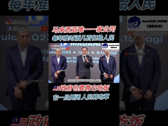 马来西亚唯一 每年都会派几百亿给人民的公司 政府也要靠它吃饭 如果万一不幸倒闭 人民将被迫吃草@ #马来西亚 #马来西亚 #马来西亚华人 #马来西亚抖音 #大马  #petronas
