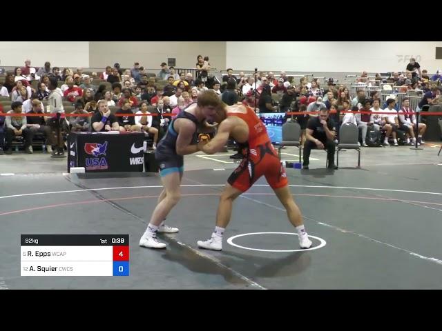 2024 Greco-Roman Senior World Team Trials : Ryan Epps vs Aidan Squier: 82 KG Rnd of 16