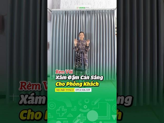 Rèm vải chống nắng, hấp sóng rèm cửa đẹp 0913106109 #shorts #shortvideo