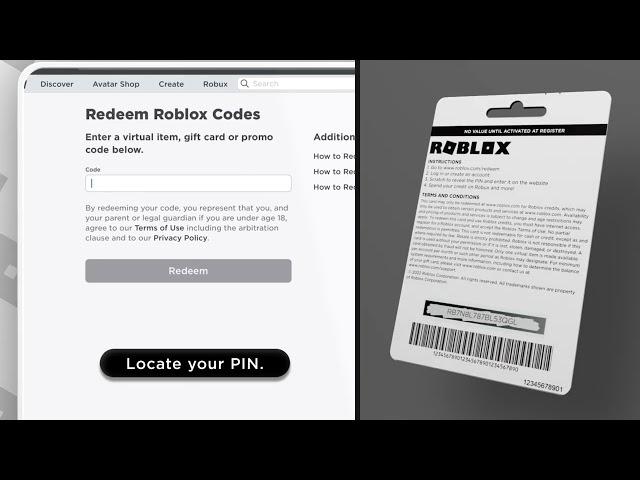 How to redeem a Roblox Gift Card