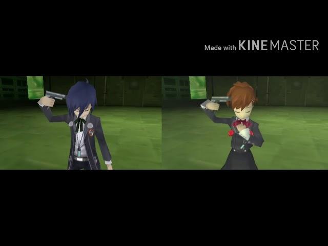 Persona 3 Portable - Male and Female Protagonist Comparison (Eng Dub)