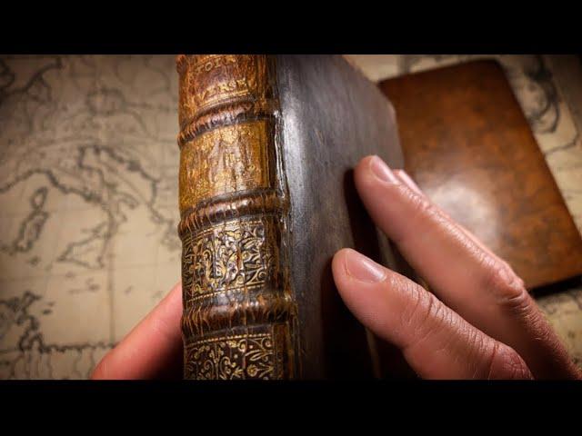 300 Year-Old Books (1723) & Maps (Astronomy, History, Myths) | ASMR unboxing, soft-spoken