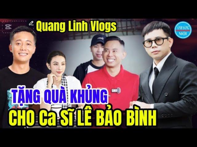 Quang Linh Vlogs TẶNG QUÀ “KHỦNG” Cho Ca Sĩ LÊ BẢO BÌNH Tại Châu Phi. Giúp Xây Dựng Một Dự Án Lớn.