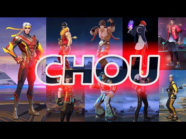 CHOU ALL SKIN INTRO HD 60FPS MOBILE LEGENDS 2021 | ML:BB | 1080p 60FPS