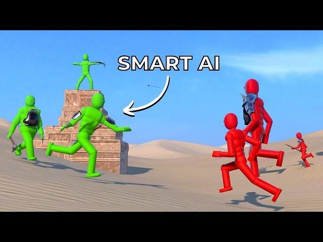 Smart AI Team vs NPCs with Overgrowth Ragdolls