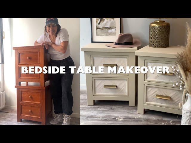 AWESOME Popsicle Stick Bedside Table Makeover