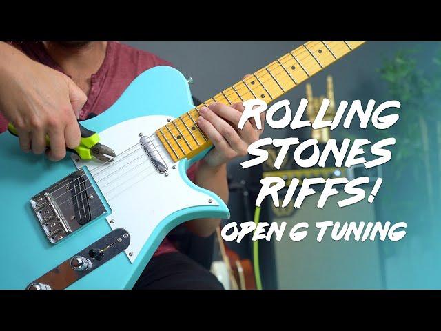 Top 5 Rolling Stones songs in Open G - beginner to intermediate!