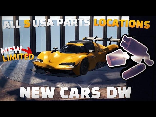 *UPDATE* ALL 5 USA PARTS LOCATIONS | DRIVE WORLD | TESORO NEW CARS! ROBLOX DRIVE WORLD PARTS