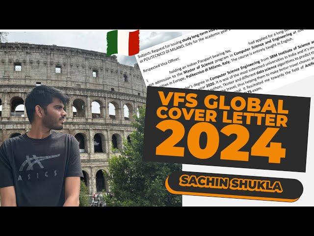 VISA COVER LETTER 2024 || VFS GLOBAL VISA 2024 || STUDENT COVER LETTER FOR VISA APPOINTMENT ||