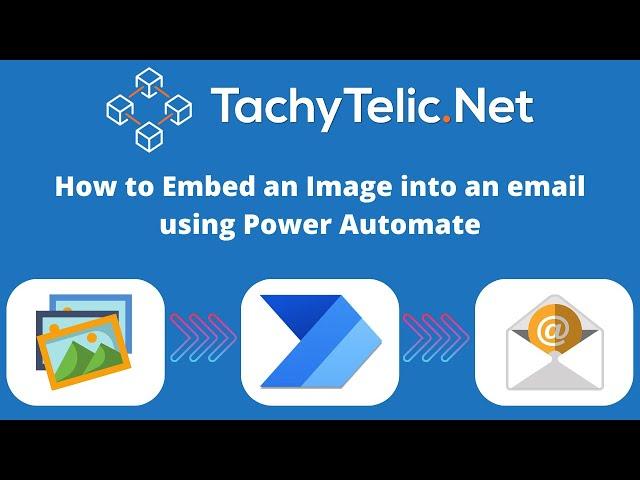 How to embed an image into an email with Power Automate