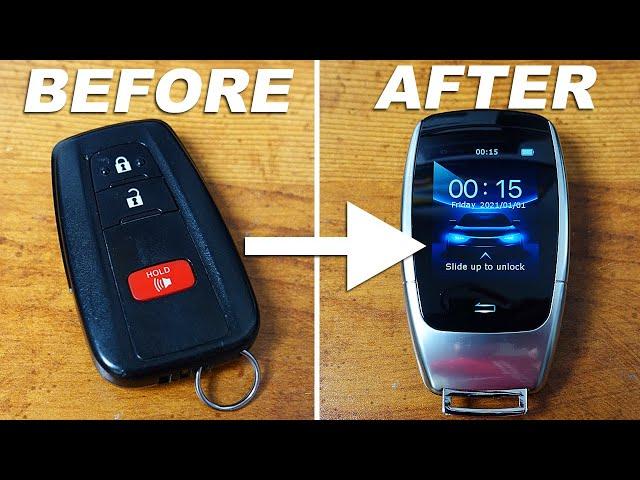 TURN YOUR CAR KEY into an LCD Fob! (Smart Key)