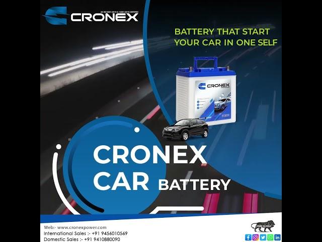 BATTERY THAT START YOUR CAR IN ONE SELF ...CRONEX CAR BATTERY