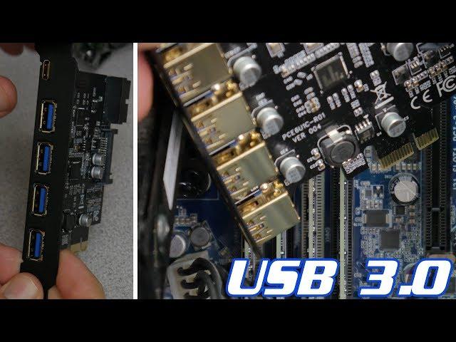 ADD A USB 3.0 CARD TO YOUR COMPUTER | IT'S EASY! (PCI-E CARD)