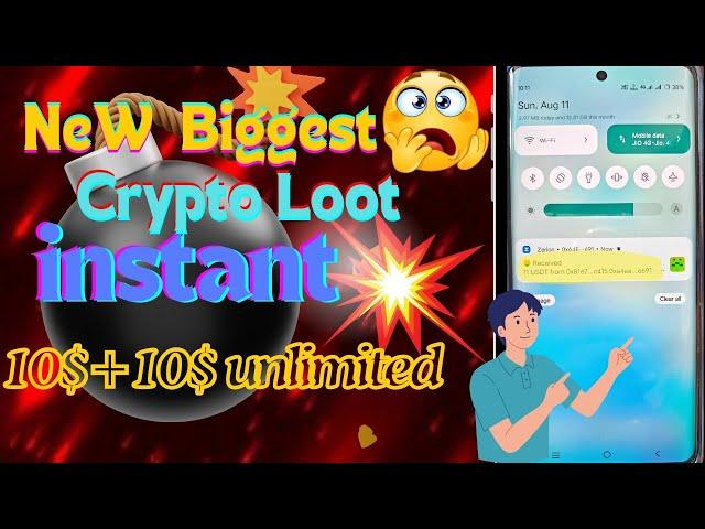 new Crypto Loot instant payment per account 10$ unlimited time| crypto loot || instant payment offer