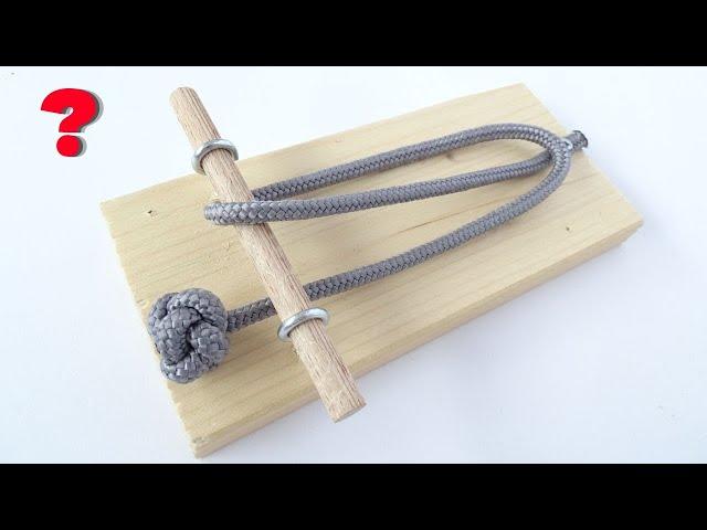 DIY Viral Impossible Rope Puzzle - Paracord Diamond Knot Version - Make Solve Reassembly