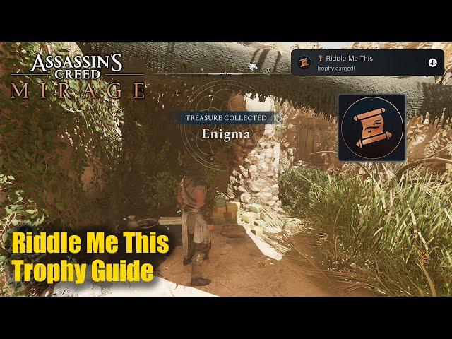 Assassin's Creed Mirage PS5 • Riddle Me This Trophy Guide (Obtain a treasure by solving an enigma)