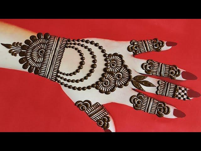 Gorgeous simple mehndi design|| bharwa mehndi design for hand||raveena's mehndi||