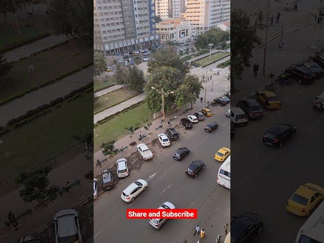 Beautiful View of Dakar Town Independence Place | Dakar Senegal ville