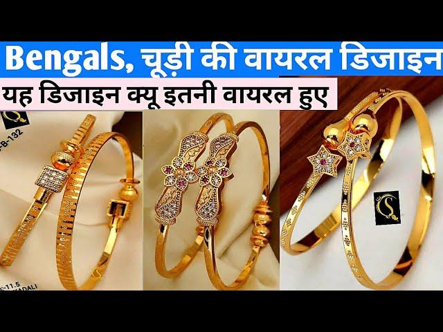 Tanishq Latest 22k & 18k Diamond Bangle Designs with Price || Bangle Type Bracelet designs 2024