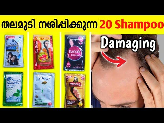 മുടി കോഴിച്ചിലുള്ളവർ MUST WATCH | Worst to Best Shampoo | Strong thick hair