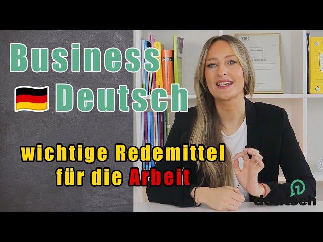 Business Deutsch ‍ - Erweitere deinen Wortschatz für den Arbeitsplatz