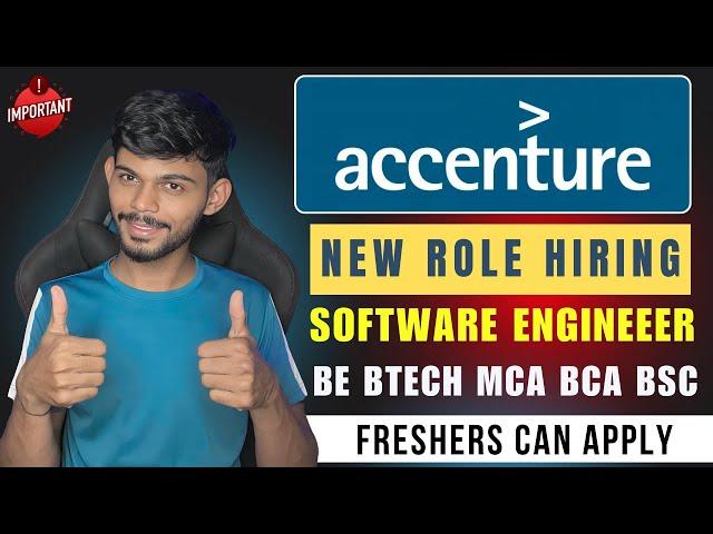 Accenture Hiring Freshers Again | New Role | Apply Now!