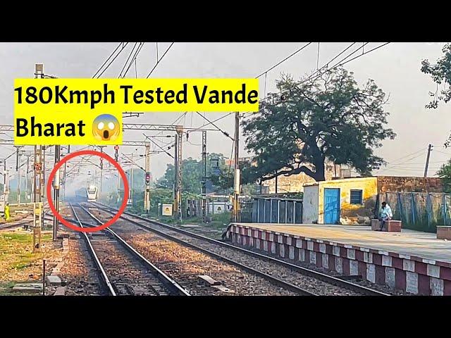 Dangerous 180kmph Tested Vande Bharat+ TEJAS RAJDHANI attacks Hathras @ 130Kmph-Indian Railways